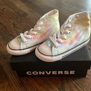 NWT! Converse shoes, girls, tie-dye!!! So cute!!! Purchased a size too small!
